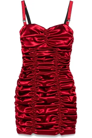 Dolce & Gabbana Draped satin minidress