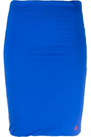 The Attico Raised-logo pencil skirt