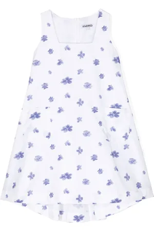 Kindred Scribble Cloud-print cotton dress