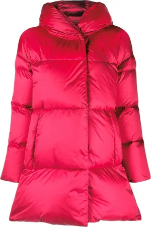 HERNO Globe A-shape satin-effect coat