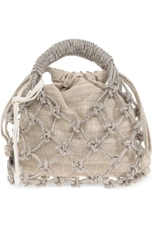 Kurt Geiger Small macramé tote bag