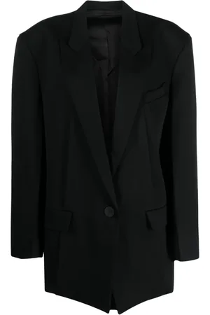 The Attico Stretch-wool single-breasted blazer