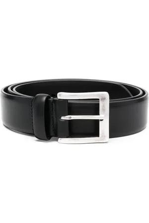 MOORER Buckle-fastening leather belt