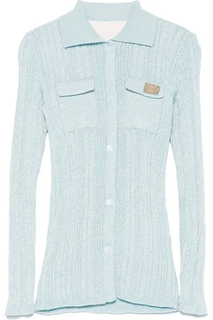 MISS BLUMARINE Ribbed-knit shirt