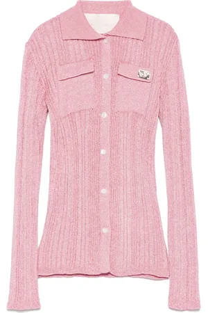 MISS BLUMARINE Ribbed-knit shirt
