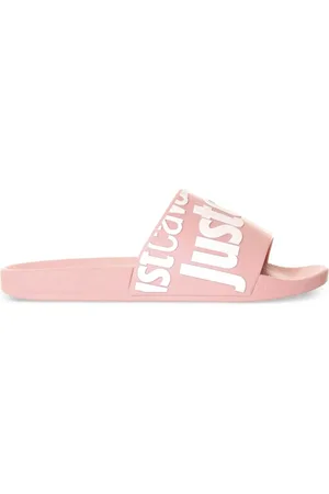 Roberto Cavalli Logo-print slippers