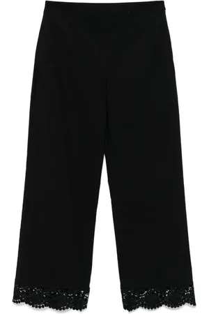 Twin-Set Lace-trim trousers