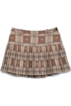 Marine Serre Moon-jacquard miniskirt