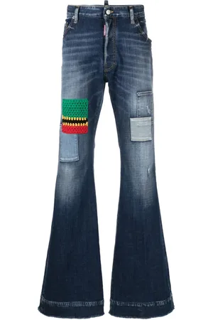 Dsquared2 Patchwork wide-leg jeans