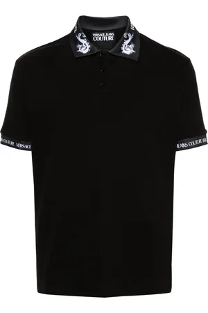 VERSACE Watercolour Couture polo shirt