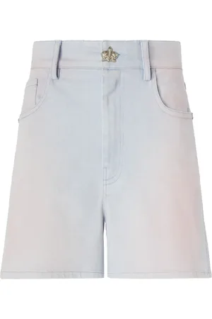 GENNY Gradient-effect denim shorts