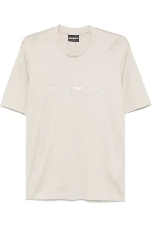Emporio Armani Logo-embroidered T-shirt