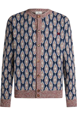 Etro Jacquard-pattern crew-neck cardigan