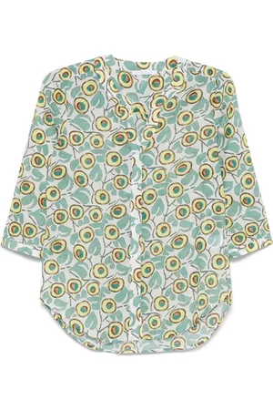 CENERE GB Abstract-print blouse