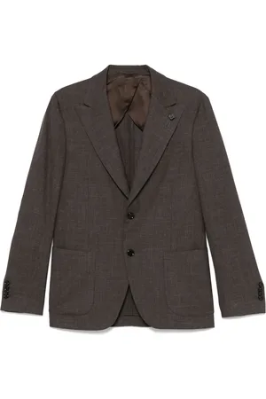 LARDINI Brooch-detail blazer