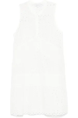 Patrizia Pepe Broderie anglaise mini dress