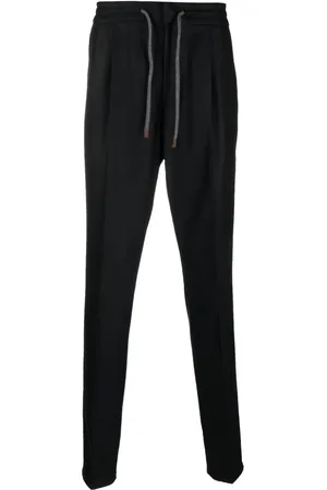 Brunello Cucinelli Tapered virgin-wool track pants