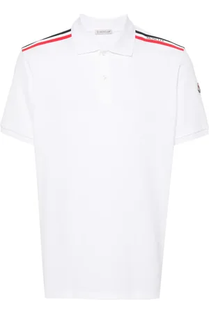 Moncler RWB-stripe polo shirt