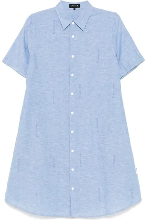 AGNÈS B. Logo allover shirt dress