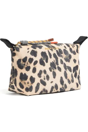 Bimba y Lola Small leopard-print cosmetic pouch