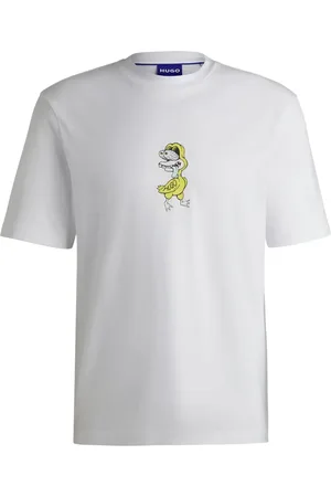 HUGO BOSS Animal graphic-print cotton T-shirt