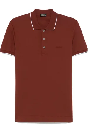 Ermenegildo Zegna Logo-embroidered polo shirt