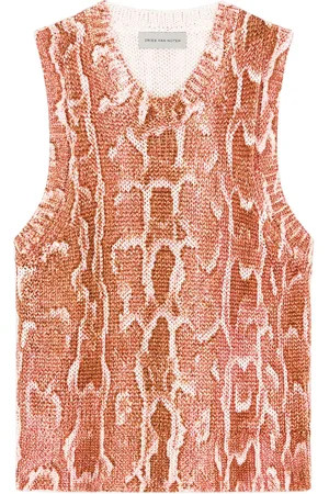DRIES VAN NOTEN Snake-print top