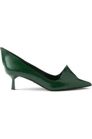 Prada 55mm brushed leather pumps