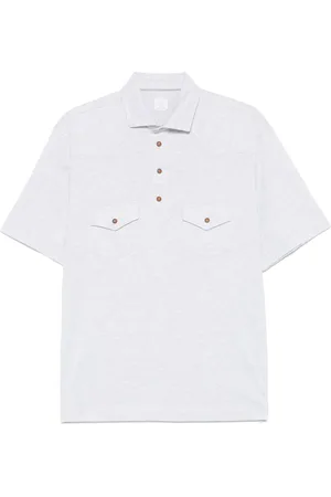 ELEVENTY Mélange-effect polo shirt