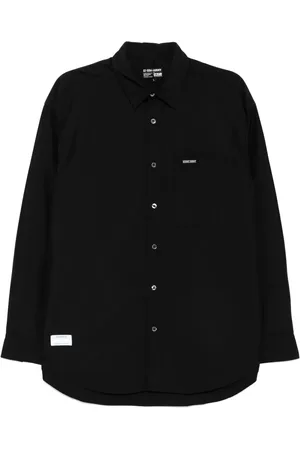 Izzue Logo-patch shirt
