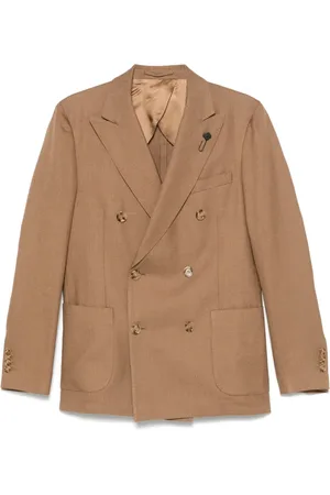 LARDINI Brooch-detail blazer