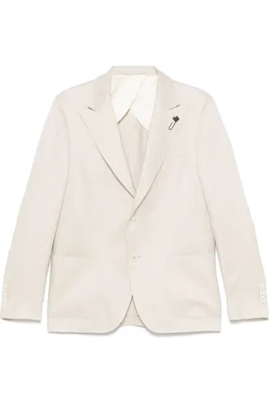LARDINI Brooch-detail blazer