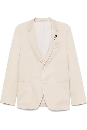 LARDINI Brooch-detail blazer