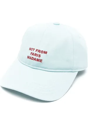 Drôle de Monsieur Slogan-embroidered cap