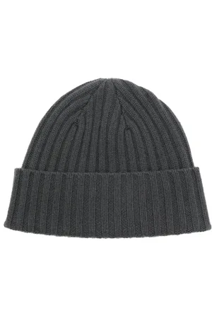 N.PEAL Chunky ribbed cashmere beanie