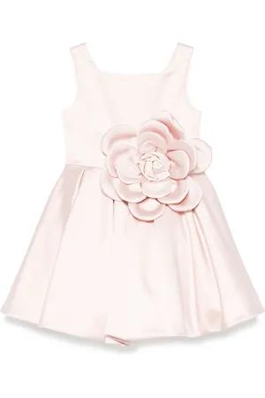 COLORICHIARI Floral-appliqué dress