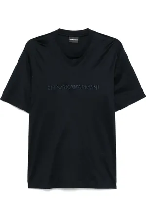 Emporio Armani Logo-embroidered T-shirt