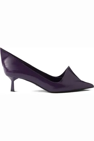 Prada 55mm brushed leather pumps