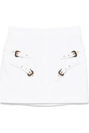 VERSACE Denim mini skirt