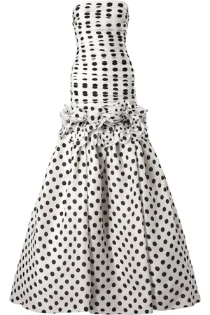 Carolina Herrera Polka dot-print mermaid gown