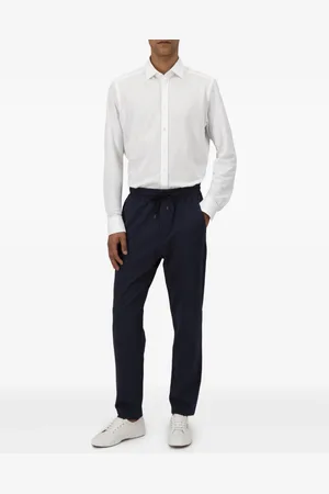 Harris Wharf London Drawstring straight-leg trousers