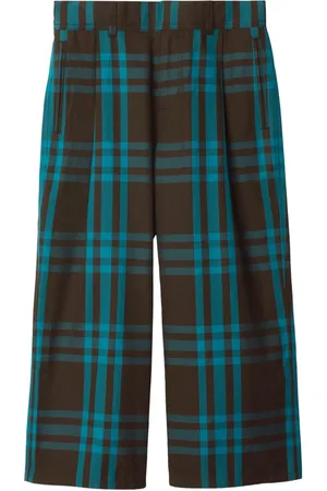 Burberry Check-print cotton trousers