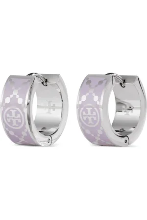 Tory Burch T-monogram hoop earrings