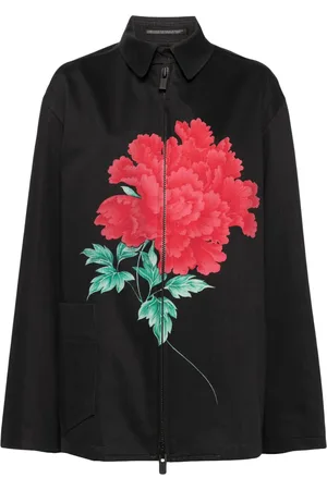 YOHJI YAMAMOTO Floral-print shirt jacket