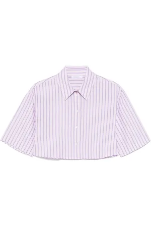 Patrizia Pepe Cropped cotton shirt
