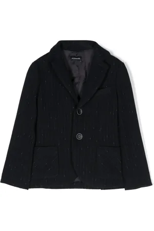 MONNALISA Pinstripe-pattern single-breasted blazer