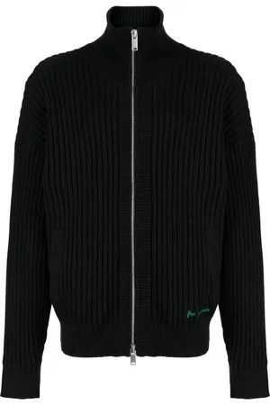 FIVE CM Logo-embroidered ribbed-knit cotton sweatshirt