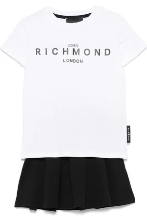 John Richmond Logo-print skirt set