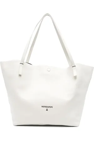 Patrizia Pepe Hammered-leather tote bag
