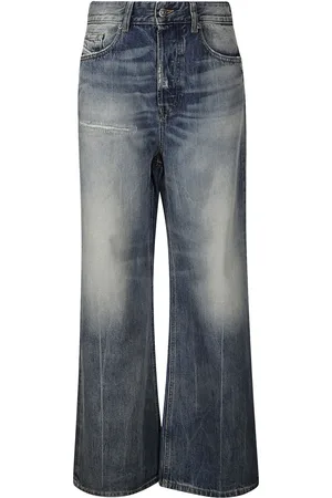 Diesel Washed effect wide leg jeans